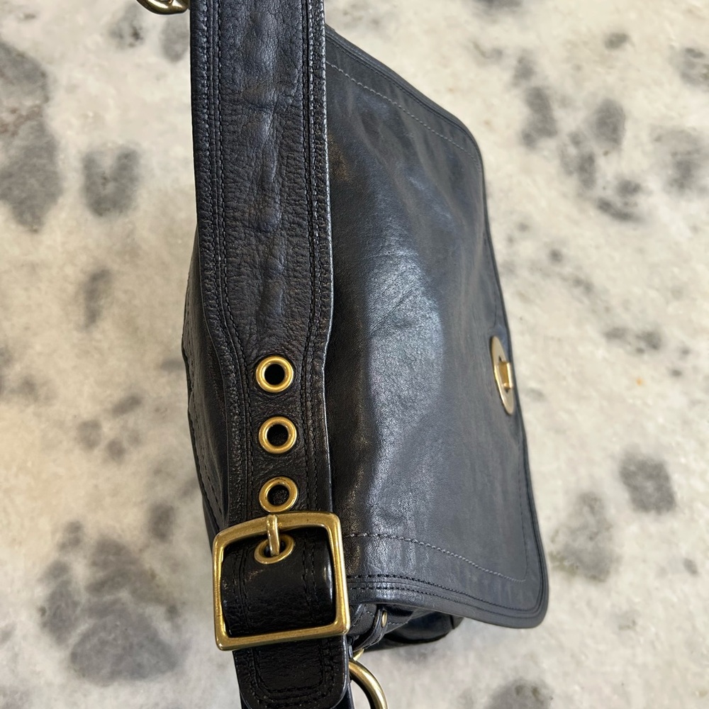 Coach 65th Anniversary Vachetta Black Saddle Bag - Picture 7 of 13